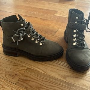 Vince Camuto combat boots worn once